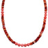 Oyster Shell And Pink Coral Sterling Silver Bead Necklace RX114735